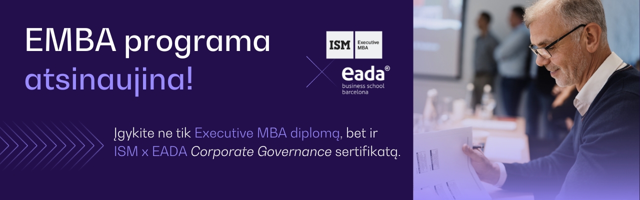 EMBA programa – papildyta įmonių valdysenos disciplina